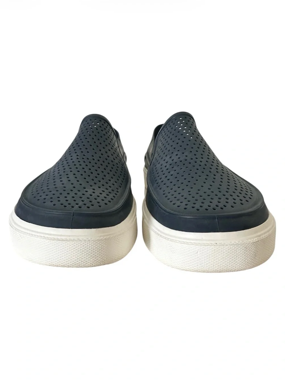 CROCS CitiLane Roka Perforated Slip-On Loafers Blue with White Soles size 11